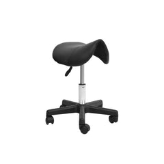 Professional Salon Spa Swivel Saddle Stool Black - salon stool - dayjour