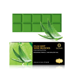 Scar Film Hot Wax Blocks Aloe Vera 500g - dayjour- film hot wax blocks