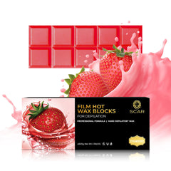 Scar Film Hot Wax Blocks Strawberry 500g - dayjour- hot wax blocks