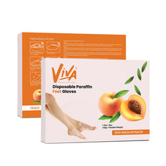 Viva Disposable Paraffin Feet Gloves Peach 1 Pair/Box - dayjour