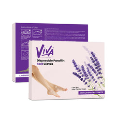 Viva Disposable Paraffin Feet Gloves Lavender 1 Pair/Box- dayjour