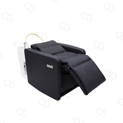 Salon Spa Black Electric Hair Washing Shampoo Chair with Massage and Steamer - shampoo chair- hair washing chair- electric hair washing chair - salon furniture uae- dayjour