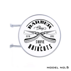 Circle Sign Light For The Barbershop 2317 50cm - dayjour