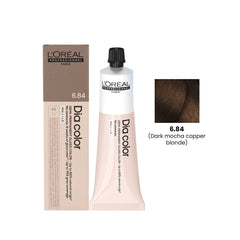 Loreal Professional Hair Color Dia Color 60ml 6.84 Dark Mocha Copper Blonde-L’Oreal hair color-loreal uae- loreal professional- Dayjour