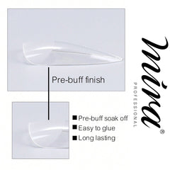 Mira Clear Soft Gel Nail Tips Short Oval Shape 550pcs per Box - soft gel nail tips - fake nails - dayjour