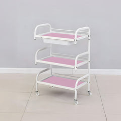 Beauty Salon Glass Trolley Pink - product display - product organizer - dayjour