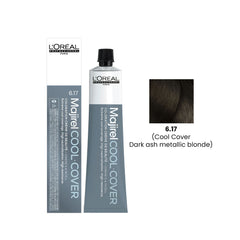 Loreal Professional Hair Color Majirel Cool Cover 50ml 6.17 Dark Ash Metalic Blonde-L’Oreal hair color-loreal uae- loreal professional- Dayjour