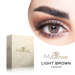 MyLense Contact Lenses Light Brown for 3 Months Use - contact lenses - dayjour - uae