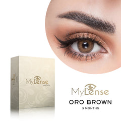 MyLense Contact Lenses Oro brown for 3 Months Use - contact lense - uae - dayjour