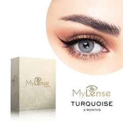 MyLense Contact Lenses Turquoise for 3 Months Use - contact lense - uae - dayjour