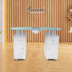 manicure table - glass manicure table - dayjour 