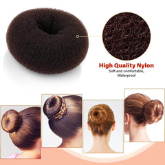 Professional Hair Styling Hair Donot XL Brown 6pcs Pack - dayjour - hair donut