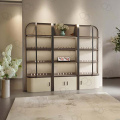 Salon Spa Product Display Shelf Stand Beige Color - Product display stand- product shelves- display shelves - salon spa shelves- display stand - dayjour