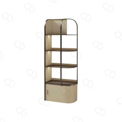 Salon Spa Product Display Shelf Stand Beige Color Left Side - salon product display stand - display stand - dayjour