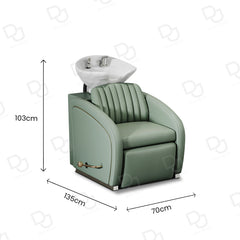 Salon Hair Washing Chair Green - salon & spa furniture - Dayjour