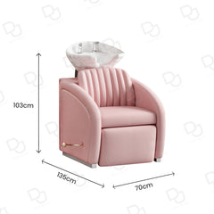 Salon Hair Washing Shampoo Chair Pink - Dayjour