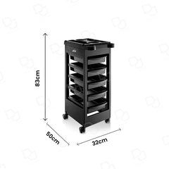 Salon Hairdressing Trolley Black - salon trolley - dayjour