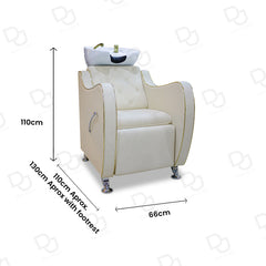 Salon Spa Hair Washing Chair Cream - Dayjour - cream hair washing chair - shampoo chair