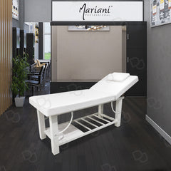 Spa Massage Waxing Bed White - massage bed - dayjour