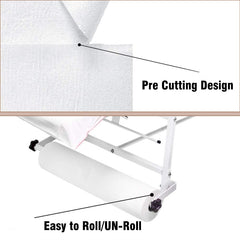 Viva Disposable Non-Woven Bed Cover Roll 50 sheets White