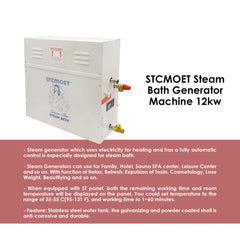 STCMOET 12KW Steam Generator - spa steamer - steam generator - dayjour