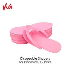 Disposable slippers For Pedicure spa foot bath nail salon (12 pairs) - Dayjour